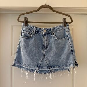 PAIGE jean mini skirt
